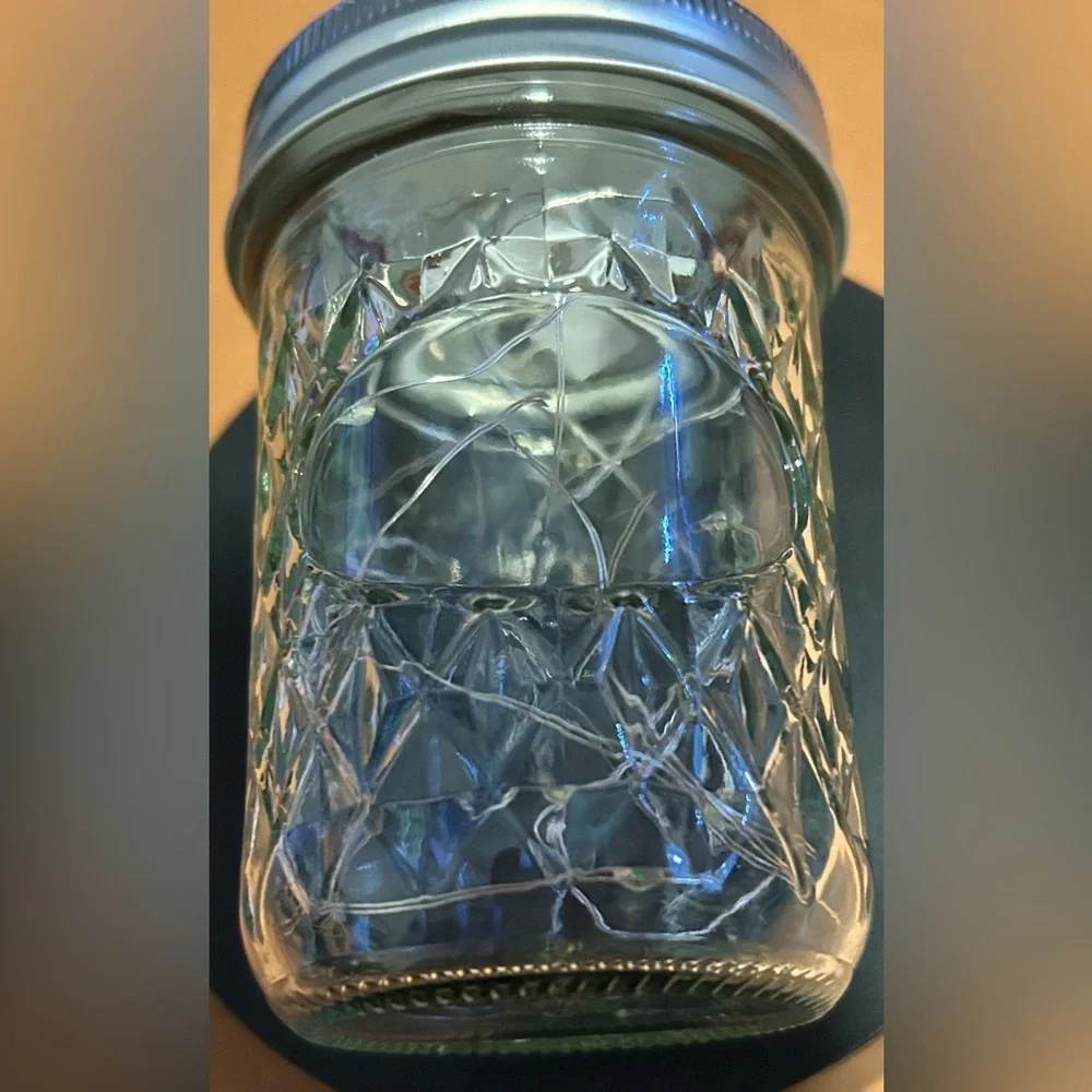 RAINBOW (SOLID OR FLASHING) LED FAIRY-LIGHT 1/2 PINT MASON JAR/HANDMADE - Picture 7 of 7
